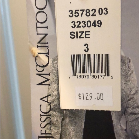 Black polka dot Jessica McClintock dress - Picture 5 of 5